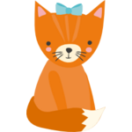 Katt brun rosett